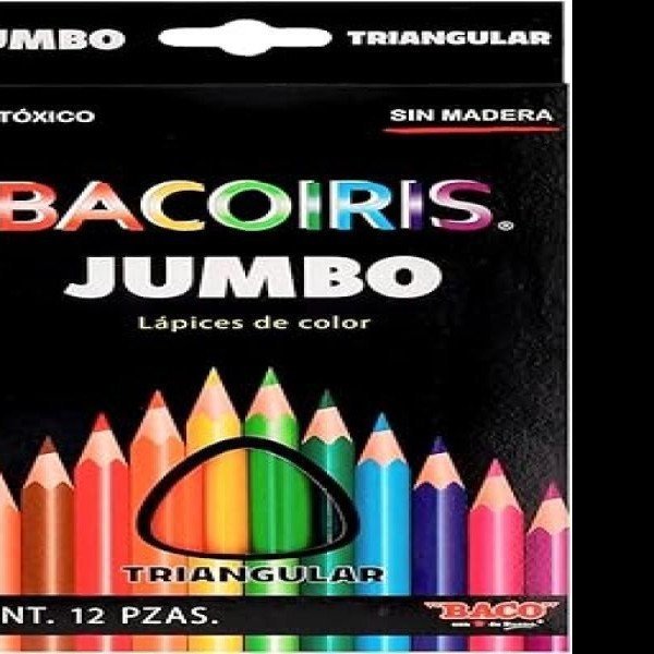 COLORES ESTUCHE C12 L SMADERA BACOIRIS TRIAN. JUMBO
